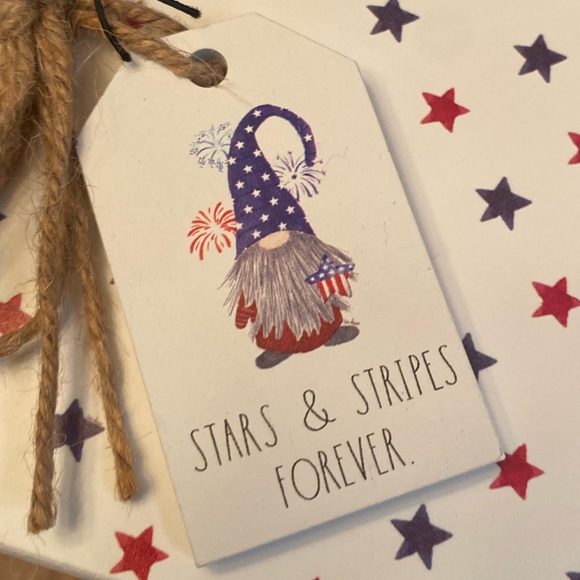 Rae Dunn July 4th Home Of The Brave Book Stack, Patriotic 4th Of July Decor - Picture 16 of 16